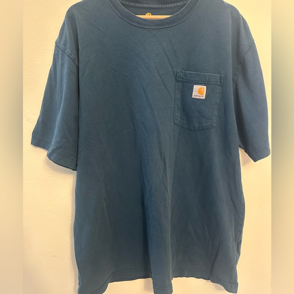 Carhartt Men's Navy Short‎ Sleeve Pocket Tee original Fit size L